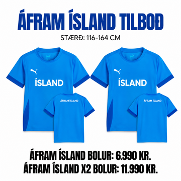 Áfram Ísland Bolur x 2