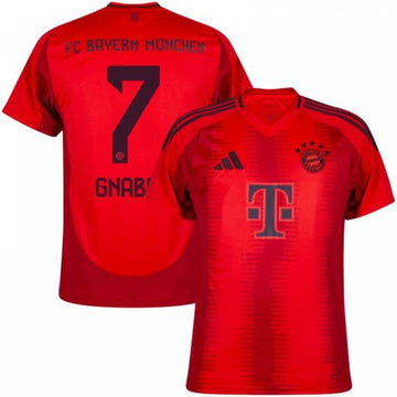 Merkt Bayern Munchen Home 24/25 Treyja. OFFICIAL MERKING: GNABRY 7