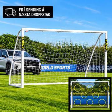FORZA 2.5 m x 1.8 m PVC Fótboltamark + Skotmark (pro pakki)