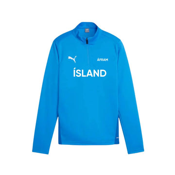 ÁFRAM ÍSLAND Puma Hálfrennd Æfingapeysa Barna
