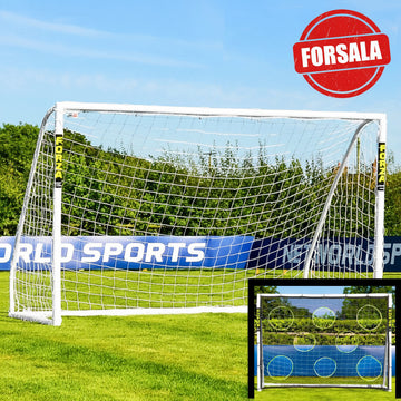 FORZA 2.5 m x 1.8 m PVC Fótboltamark + Skotmark (pro pakki) - FORSALA