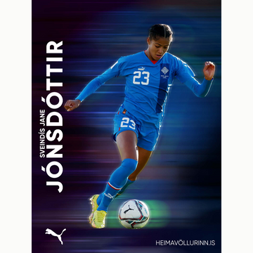 Plakat Sveindís Jane Jónsdóttir Íslenska Landsliðið