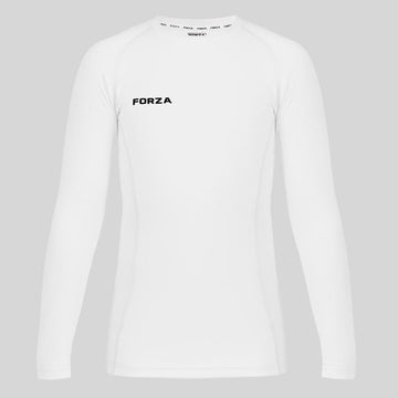 FORZA Kids Base Layer Long Sleeve - hvítur