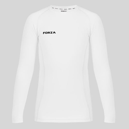 FORZA Kids Base Layer Long Sleeve - hvítur
