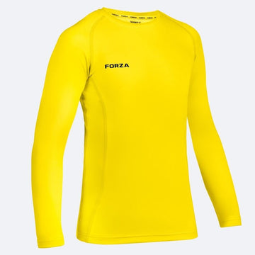 FORZA Kids Base Layer Long Sleeve - gulur