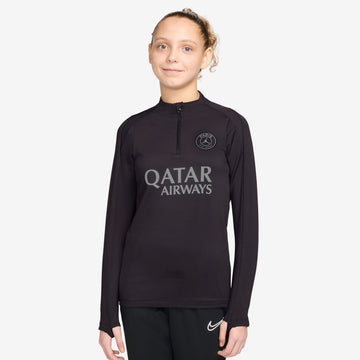 PSG Æfingapeysa Barna Svört